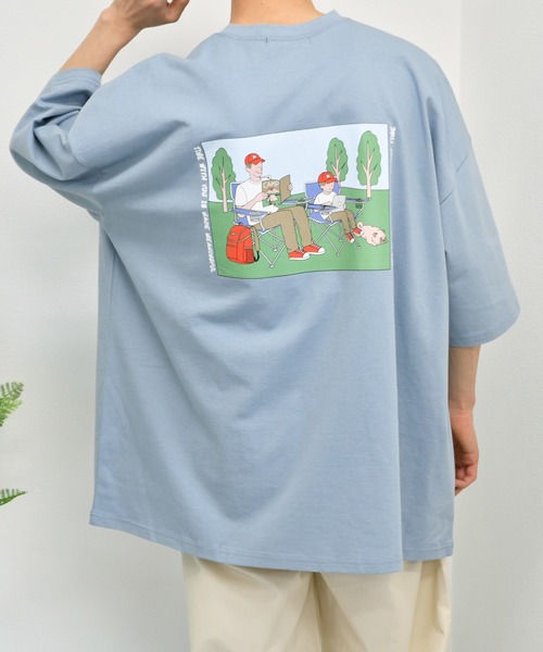 kutir(クティール)の「アソートプリントTシャツ(Tシャツ/カットソー・メンズ・ホワイト/チャコールグレー/ライトグレー/ライトブルー/ブラック/グレー/オフホワイト/サックスブルー/グリーン/ライトグリーン/その他/ラベンダー/ホワイト系その他・SMALL/MEDIUM/LARGE)」の10枚目の写真