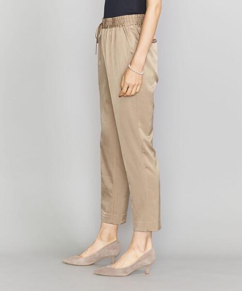 BEAUTY&YOUTH UNITED ARROWS（ビューティーアンドユースユナイテッドアローズ）の「BY サテンドローストリングパンツ -ウォッシャブル-（その他パンツ・レディース・ブラウン/ベージュ/ブラック/ライラック・LARGE/SMALL/MEDIUM）」の7枚目の写真