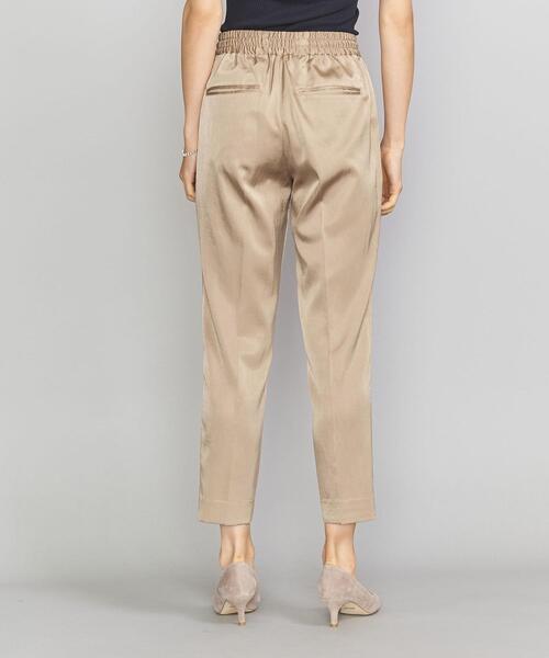 BEAUTY&YOUTH UNITED ARROWS（ビューティーアンドユースユナイテッドアローズ）の「BY サテンドローストリングパンツ -ウォッシャブル-（その他パンツ・レディース・ブラウン/ベージュ/ブラック/ライラック・LARGE/SMALL/MEDIUM）」の6枚目の写真