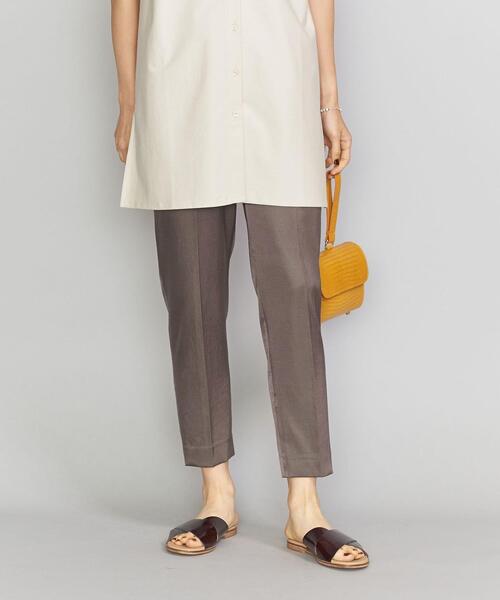 BEAUTY&YOUTH UNITED ARROWS（ビューティーアンドユースユナイテッドアローズ）の「BY サテンドローストリングパンツ -ウォッシャブル-（その他パンツ・レディース・ブラウン/ベージュ/ブラック/ライラック・LARGE/SMALL/MEDIUM）」の10枚目の写真
