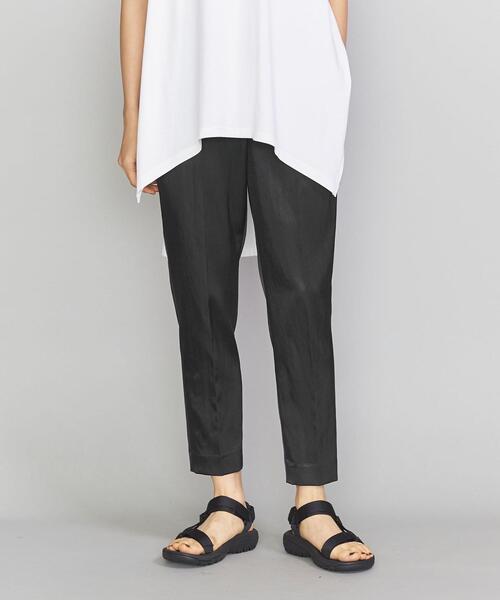 BEAUTY&YOUTH UNITED ARROWS（ビューティーアンドユースユナイテッドアローズ）の「BY サテンドローストリングパンツ -ウォッシャブル-（その他パンツ・レディース・ブラウン/ベージュ/ブラック/ライラック・LARGE/SMALL/MEDIUM）」の13枚目の写真