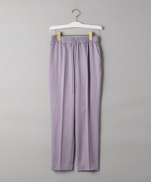 BEAUTY&YOUTH UNITED ARROWS（ビューティーアンドユースユナイテッドアローズ）の「BY サテンドローストリングパンツ -ウォッシャブル-（その他パンツ・レディース・ブラウン/ベージュ/ブラック/ライラック・LARGE/SMALL/MEDIUM）」の18枚目の写真