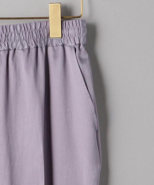 BEAUTY&YOUTH UNITED ARROWS（ビューティーアンドユースユナイテッドアローズ）の「BY サテンドローストリングパンツ -ウォッシャブル-（その他パンツ・レディース・ブラウン/ベージュ/ブラック/ライラック・LARGE/SMALL/MEDIUM）」の15枚目の写真