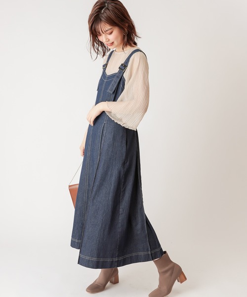 natural couture（ナチュラルクチュール）の「ヘリンボーンクリンクルシアーブラウス（シャツ/ブラウス・レディース・ブラック/ブルー/モカ/ライトベージュ/サーモンピンク・FREE）」の21枚目の写真