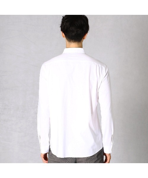 COMME CA MEN（コムサメン）の「シームレスショートポイントカラーシャツ（シャツ/ブラウス・メンズ・ブラック/ホワイト・SMALL/MEDIUM/LARGE）」の7枚目の写真