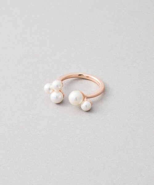 Jouete（ジュエッテ）の「フォークリング パール（リング・レディース・イエローゴールド/プラチナム/ピンクゴールド・9号/13号/17号）」の10枚目の写真