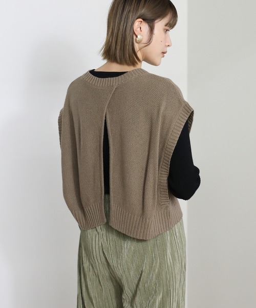 select MOCA（セレクトモカ）の「クル―ネックランダムリブデザインニット（ニット/セーター・レディース・アイボリー/ブルー/ブラック・FREE）」の19枚目の写真