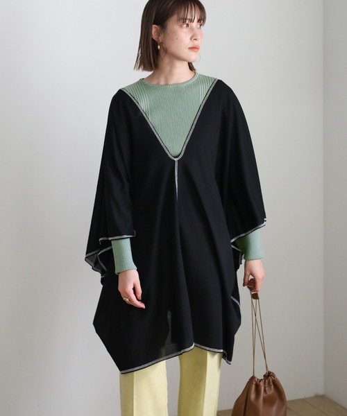 select MOCA（セレクトモカ）の「クル―ネックランダムリブデザインニット（ニット/セーター・レディース・アイボリー/ブルー/ブラック・FREE）」の11枚目の写真