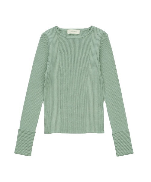 select MOCA（セレクトモカ）の「クル―ネックランダムリブデザインニット（ニット/セーター・レディース・アイボリー/ブルー/ブラック・FREE）」の21枚目の写真