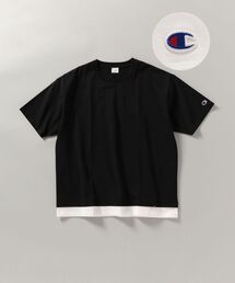 Champion | 【WEB限定/SHIPS別注】Champion: マーセライズドコットン リラックスフィット フェイクレイヤード Tシャツ(Tシャツ/カットソー)