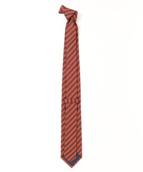 ABAHOUSE(アバハウス)の「ROBERT FRASER レジメンタルタイ(ネクタイ・メンズ・グレー/オレンジ・フリー)」の3枚目の写真