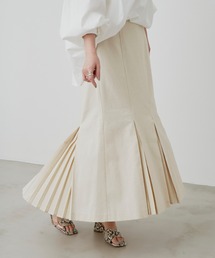 Aunt Marie's | リネンブレンドプリーツスカート / AUNT MARIE'S(スカート)