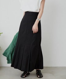 Aunt Marie's | リネンブレンドプリーツスカート / AUNT MARIE'S(スカート)