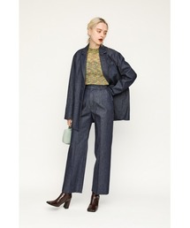 DENIM CP SLIM STRAIGHT デニム センタープレス スリム ストレート
