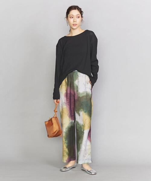 BEAUTY&YOUTH UNITED ARROWS（ビューティーアンドユースユナイテッドアローズ）の「BY ポリエステルバックシャーリングカットソー（Tシャツ/カットソー・レディース・ライトピンク/ブラック/ホワイト・FREE）」の11枚目の写真