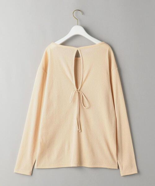 BEAUTY&YOUTH UNITED ARROWS（ビューティーアンドユースユナイテッドアローズ）の「BY ポリエステルバックシャーリングカットソー（Tシャツ/カットソー・レディース・ライトピンク/ブラック/ホワイト・FREE）」の18枚目の写真