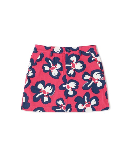 パーリーゲイツPOP 桜 プリントカツラギ ストレッチスカート桜モチーフサイズ0 パーリーゲイツPOP 桜 プリントカツラギ ストレッチスカート桜モチーフ