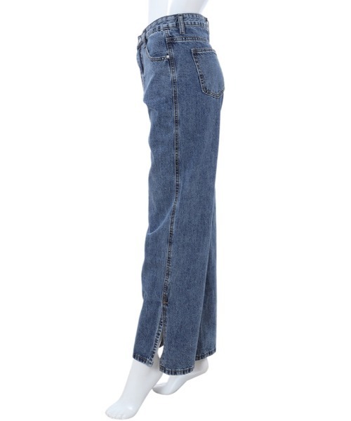 fifth(フィフス)の「サイドスリットストレートデニム(デニムパンツ・レディース・ブルー・SMALL/MEDIUM/LARGE)」の3枚目の写真