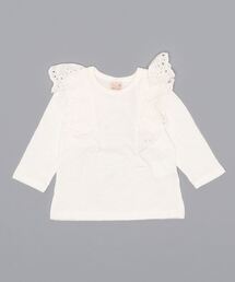 petit main | 肩フリルレースTシャツ(Tシャツ/カットソー)