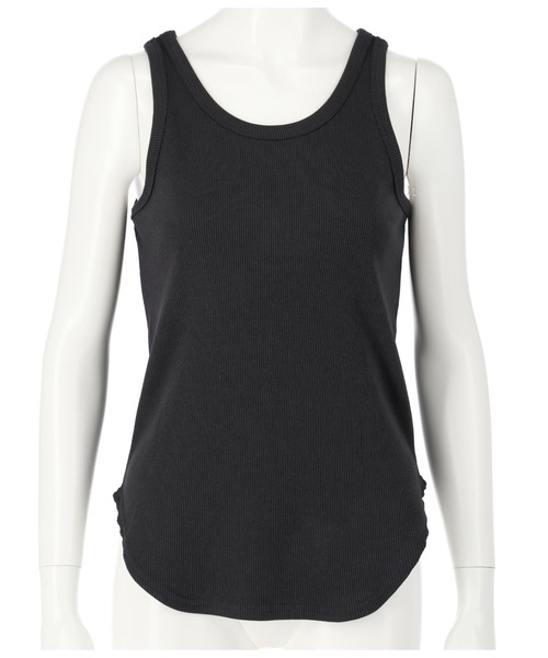 ANAP（アナップ）の「ラウンドヘムリブタンクトップ（タンクトップ・レディース・オフホワイト/ベージュ/スミクロ/イエロー/ブラック・FREE）」の15枚目の写真