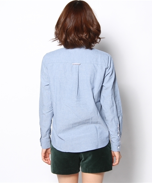 CIAOPANIC（チャオパニック）の「【Ciaopanic】セルビッチシャンブレーSH（シャツ/ブラウス・レディース・ホワイト/ライトブルー・FREE）」の5枚目の写真