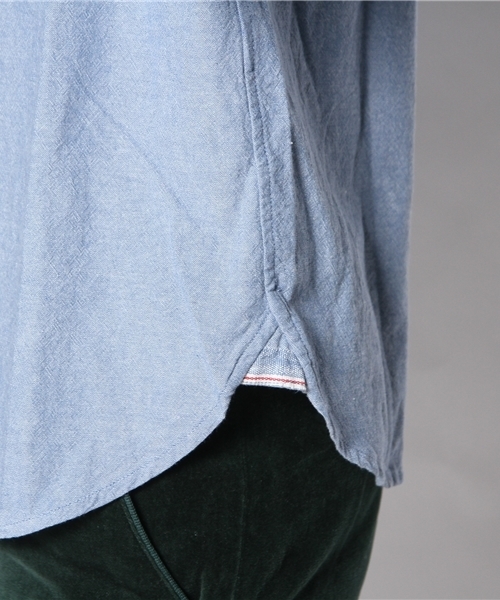 CIAOPANIC（チャオパニック）の「【Ciaopanic】セルビッチシャンブレーSH（シャツ/ブラウス・レディース・ホワイト/ライトブルー・FREE）」の8枚目の写真