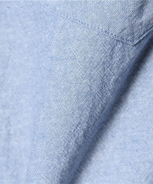 CIAOPANIC（チャオパニック）の「【Ciaopanic】セルビッチシャンブレーSH（シャツ/ブラウス・レディース・ホワイト/ライトブルー・FREE）」の3枚目の写真