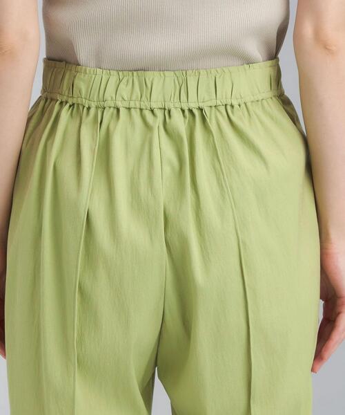 green label relaxing（グリーンレーベルリラクシング）の「FFC キュプラ / Ny ラチネ ストレッチ パンツ（その他パンツ・レディース・ブラック/ナチュラル/ライム/パープル・38/36/34）」の10枚目の写真