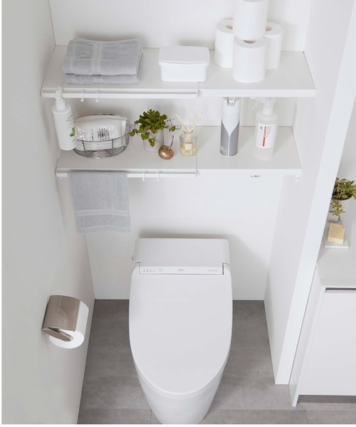 tower（タワー）の「tower（タワー)伸縮 つっぱり棒用棚板  L（収納グッズ・レディース・ホワイト/ブラック・ONESIZE）」の7枚目の写真