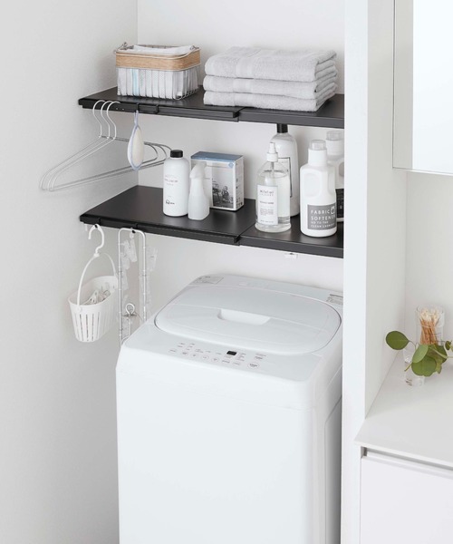 tower（タワー）の「tower（タワー)伸縮 つっぱり棒用棚板  L（収納グッズ・レディース・ホワイト/ブラック・ONESIZE）」の21枚目の写真