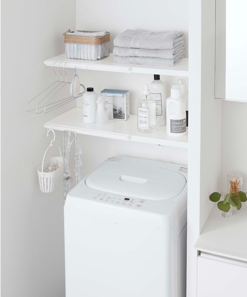 tower（タワー）の「tower（タワー)伸縮 つっぱり棒用棚板  L（収納グッズ・レディース・ホワイト/ブラック・ONESIZE）」の19枚目の写真