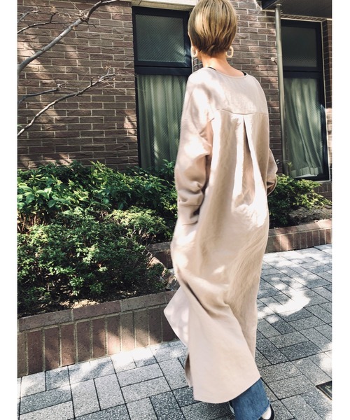 ulu（ウル）の「Skipper design dress（ワンピース・レディース・ブラック/ベージュ・FREE）」の5枚目の写真