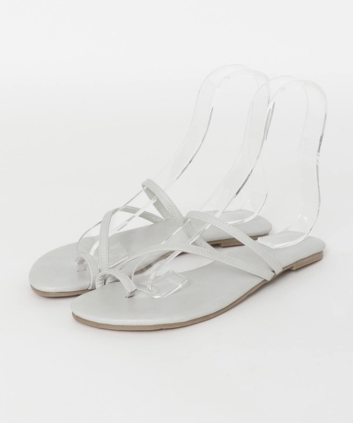 URBAN RESEARCH Sonny Label（アーバンリサーチサニーレーベル）の「トングラインサンダル（サンダル・レディース・グレー系その他/ライトグレー/ブラック・LARGE/SMALL/MEDIUM）」の7枚目の写真