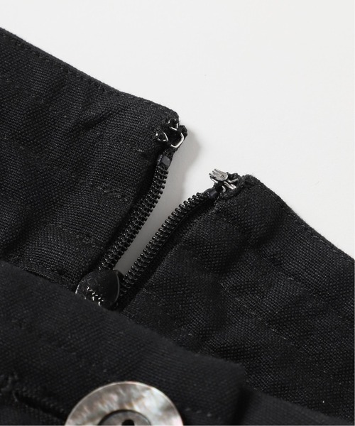 SLOBE IENA(スローブイエナ)の「リネンラップスカート【手洗い可能】◆(スカート・レディース・ブラック/ピンク/ブラック系その他・40/38/36)」の6枚目の写真