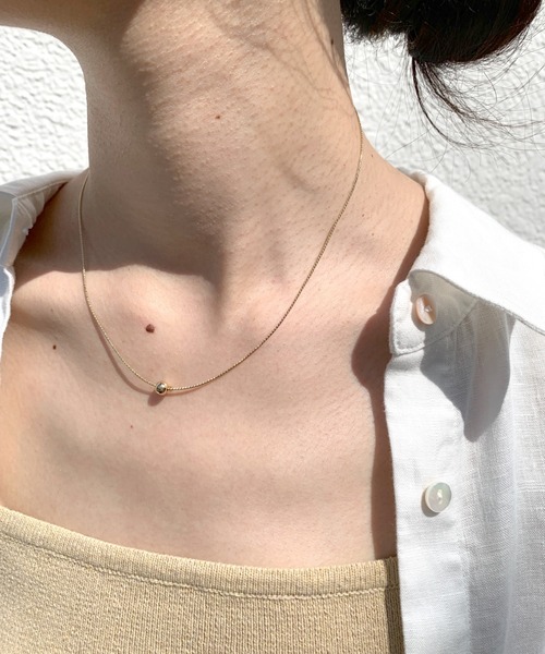 SHENERY（シーナリー）の「【WEB限定】ビーズボールネックレス（ネックレス・レディース・シルバー/ゴールド・FREE）」の3枚目の写真