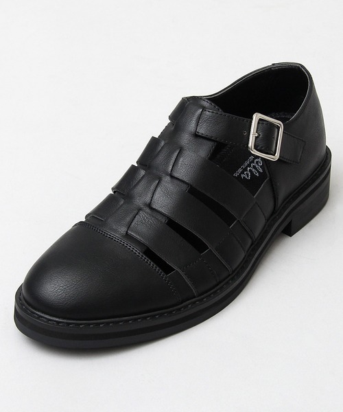 glabella（グラベラ）の「glabella / グラベラ / フェイクレザー グルカサンダル（サンダル・メンズ・ブラック・S/M/L）」の4枚目の写真