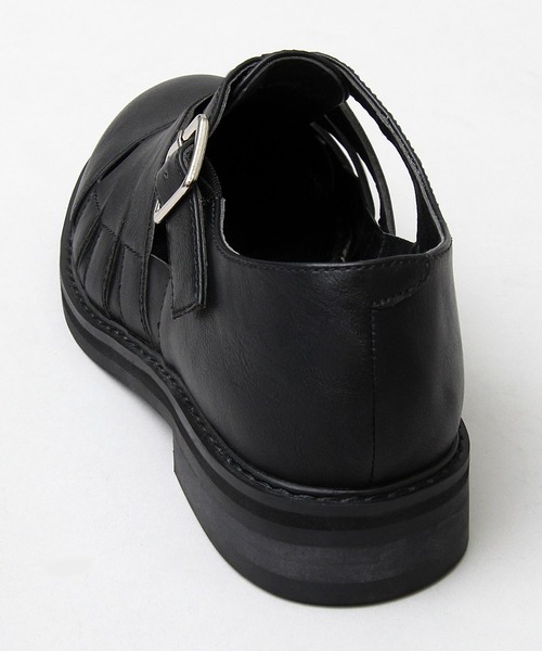 glabella（グラベラ）の「glabella / グラベラ / フェイクレザー グルカサンダル（サンダル・メンズ・ブラック・S/M/L）」の2枚目の写真