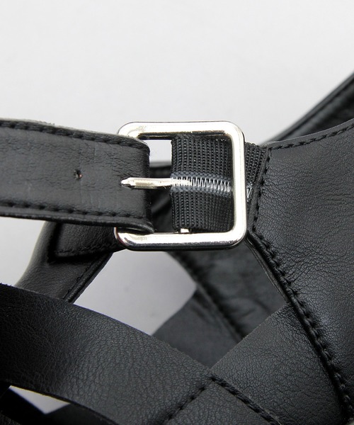 glabella（グラベラ）の「glabella / グラベラ / フェイクレザー グルカサンダル（サンダル・メンズ・ブラック・S/M/L）」の14枚目の写真