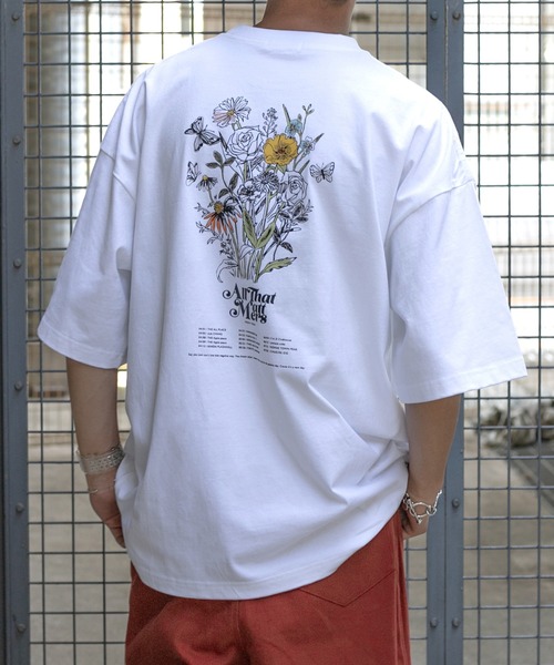 Perushu（ペルーシュ）の「レトロアソートプリントTシャツ（Tシャツ/カットソー・メンズ・ホワイト/ライトブルー/ブラック/オフホワイト/イエロー/オレンジ・MEDIUM/LARGE）」の2枚目の写真