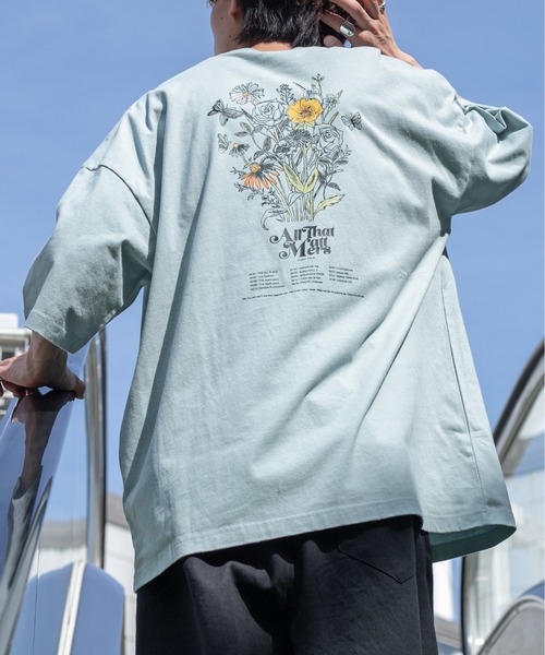 Perushu（ペルーシュ）の「レトロアソートプリントTシャツ（Tシャツ/カットソー・メンズ・ホワイト/ライトブルー/ブラック/オフホワイト/イエロー/オレンジ・MEDIUM/LARGE）」の4枚目の写真