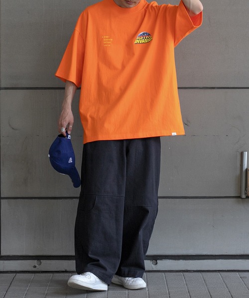 Perushu（ペルーシュ）の「レトロアソートプリントTシャツ（Tシャツ/カットソー・メンズ・ホワイト/ライトブルー/ブラック/オフホワイト/イエロー/オレンジ・MEDIUM/LARGE）」の11枚目の写真