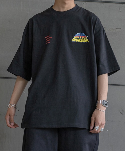 Perushu（ペルーシュ）の「レトロアソートプリントTシャツ（Tシャツ/カットソー・メンズ・ホワイト/ライトブルー/ブラック/オフホワイト/イエロー/オレンジ・MEDIUM/LARGE）」の13枚目の写真