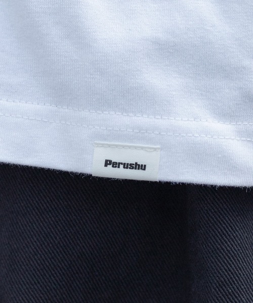 Perushu（ペルーシュ）の「レトロアソートプリントTシャツ（Tシャツ/カットソー・メンズ・ホワイト/ライトブルー/ブラック/オフホワイト/イエロー/オレンジ・MEDIUM/LARGE）」の12枚目の写真