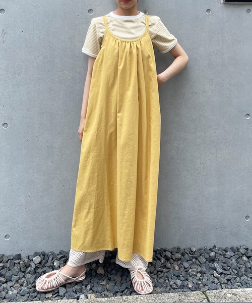 frunco(フランコ)の「リネンライクキャミワンピ(ワンピース・レディース・ベージュ/イエロー/オレンジ/アイボリー・FREE)」の22枚目の写真