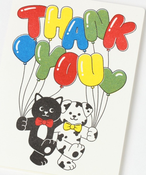 WIGGLE WIGGLE（ウィグルウィグル）の「WIGGLE WIGGLE／ポストカード Thank you 2950348（ステーショナリー・レディース・その他4・0）」の4枚目の写真