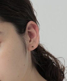 PAS TIERRA WG10Kチェーンピアス シルバー チェーンピアス カーブチェーンシングル （ピアス