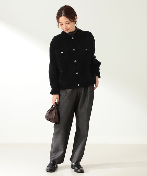 Demi-Luxe BEAMS(デミルクス ビームス)の「BATONER / 別注 コーデュロイ カーディガン(カーディガン/ボレロ・レディース・ブラック/ブラウン・ONE SIZE)」の7枚目の写真