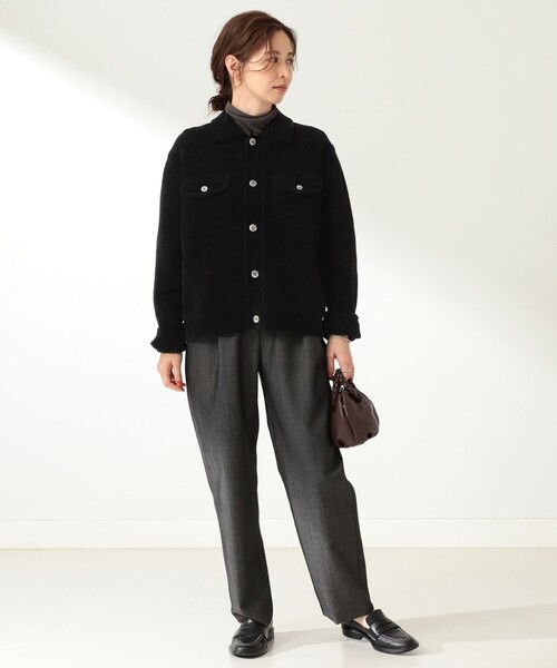 Demi-Luxe BEAMS(デミルクス ビームス)の「BATONER / 別注 コーデュロイ カーディガン(カーディガン/ボレロ・レディース・ブラック/ブラウン・ONE SIZE)」の8枚目の写真