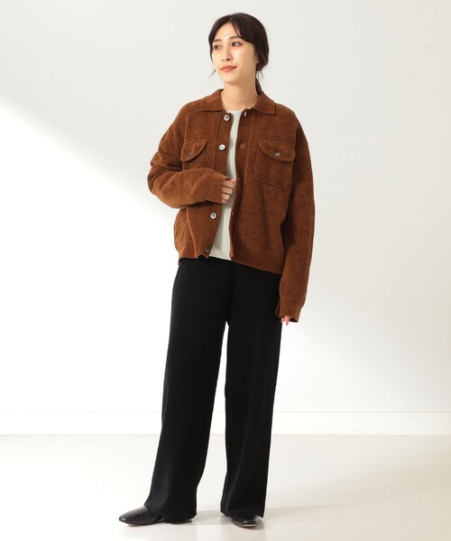 Demi-Luxe BEAMS(デミルクス ビームス)の「BATONER / 別注 コーデュロイ カーディガン(カーディガン/ボレロ・レディース・ブラック/ブラウン・ONE SIZE)」の10枚目の写真
