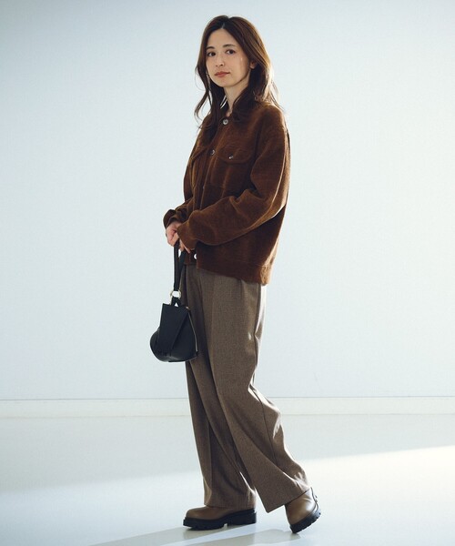 Demi-Luxe BEAMS(デミルクス ビームス)の「BATONER / 別注 コーデュロイ カーディガン(カーディガン/ボレロ・レディース・ブラック/ブラウン・ONE SIZE)」の13枚目の写真